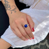 Lapis Lazuli Ring, Sterling Silver