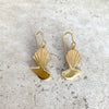 Pīwakawaka - Fantail Earrings, Gold