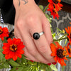 Onyx Ring, Sterling Silver