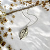 Pōhutukawa Leaf Necklace, Sterling Silver