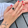 Onyx Ring, Sterling Silver