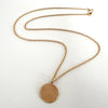 Full Moon Disc Necklace, 18ct Gold