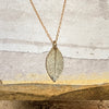 Petite Leaf Necklace, Gold Plated