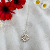 Mountain Daisy Necklace, sterling silver