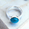 Turquoise Ring, Sterling Silver