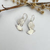 Pīwakawaka - Fantail Earrings, Sterling Silver
