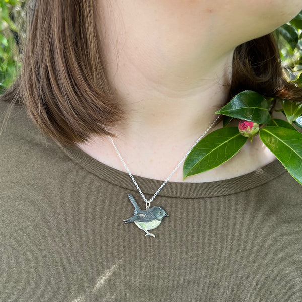 Miromiro - Tomtit Necklace, Sterling Silver