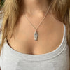 Petite Kererū - Wood Pigeon Necklace, Sterling Silver