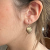 Monstera Leaf Earrings, Bronze