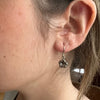Mānuka Flower Earrings, Sterling Silver