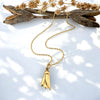 Petite Kōwhai Necklace, Gold Plated