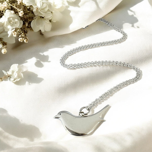 Petite Blackbird Necklace, Sterling Silver