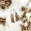 Kōwhai Flower earrings, Bronze