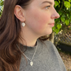 Monstera Leaf Necklace, Sterling Silver