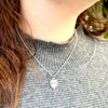 Monstera Leaf Necklace, Sterling Silver