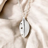 Pōhutukawa Leaf Necklace, Sterling Silver