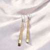Toki Blade earrings, Bronze